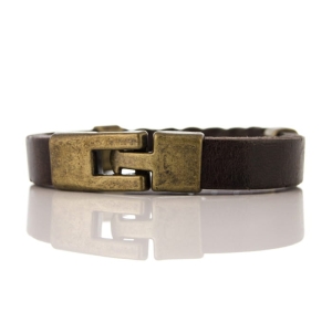 EM Men's Accessories bransoletka skórzana ciemnobrązowa.jpg