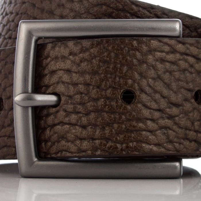 Pasek brązowy skóra naturalna skórzany casual