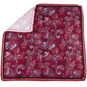 EM Men's Accessories poszetka bawełna-modal czerwona paisley.jpg