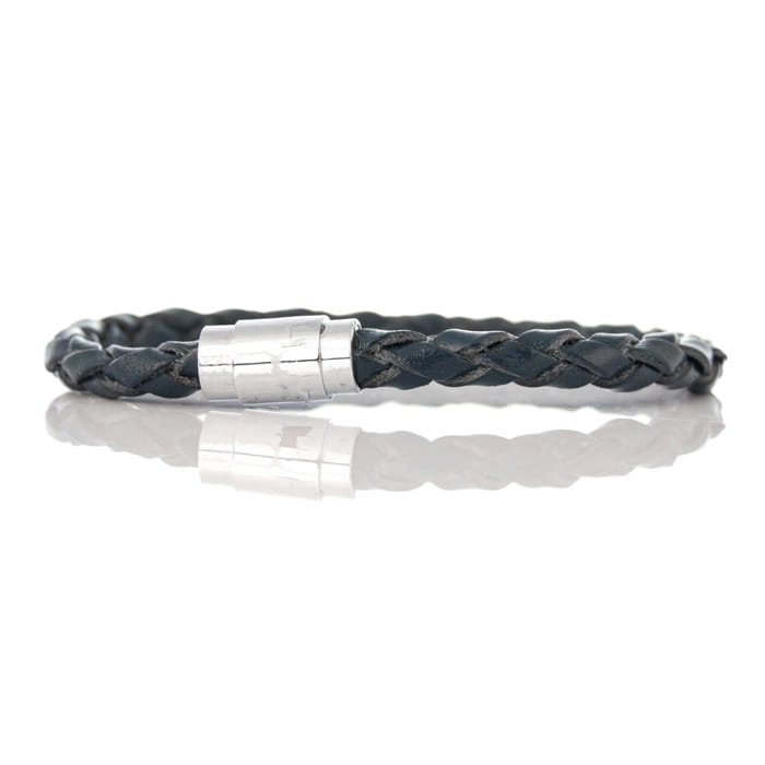 EM Men's Accessories bransoletka skórzana granatowa.jpg