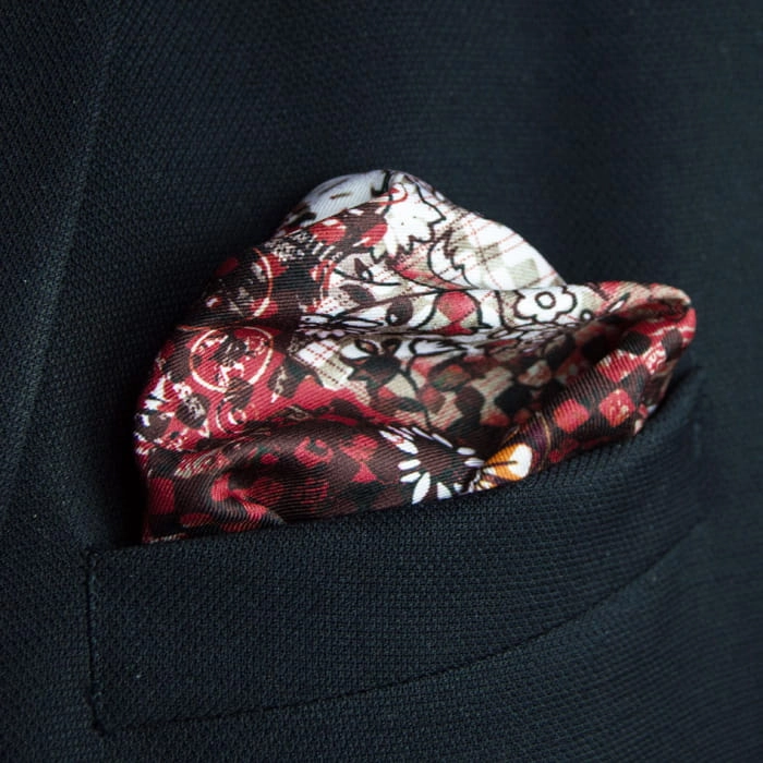 EM Men's Accessories poszetka pomarańczowa wzory mikrofibra.jpg