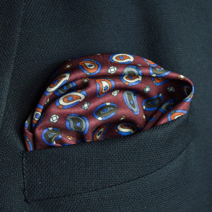 EM Men's Accessories poszetka dwustronna bordowa mikrofibra.jpg