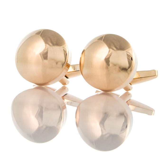 EM Men's Accessories spinki do mankietów okrągłe złote.jpg