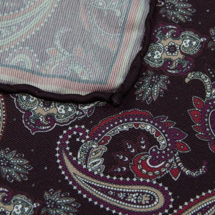 EM Men's Accessories poszetka bordowa mikrofibra paisley.jog