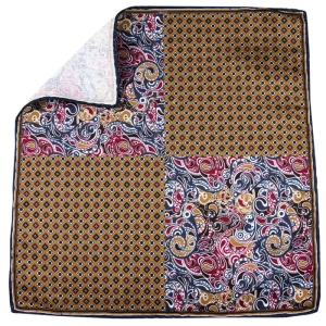 EM Men's Accessories poszetka modal-bawełna brązowa paisley.jpg