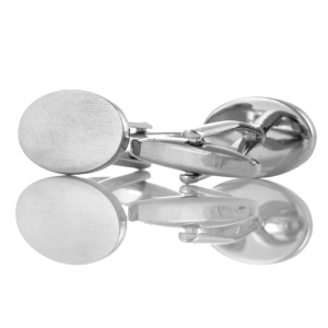 EM Men's Accessories spinki do mankietów srebrne owalne.jpg