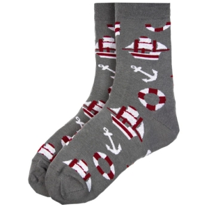 EM Men's Accessories szare bawełniane skarpety marynistyczne.jpg