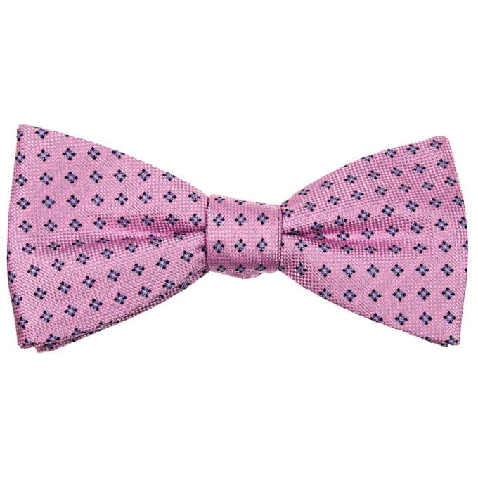 Mucha pre-tied wiązana różowa
