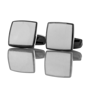 EM Men's Accessories spinki do mankietów kwadratowe czarno-białe.jpg