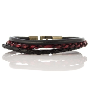 EM Men's Accessories bransoletka skórzana czarna.jpg