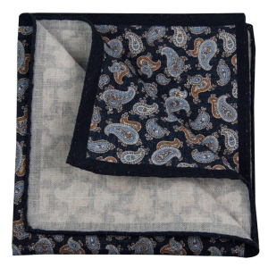EM Men's Accessories poszetka bawełna len granatowa.jpg