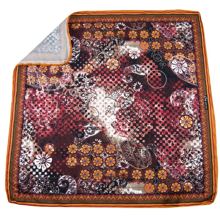 EM Men's Accessories poszetka pomarańczowa wzory mikrofibra.jpg