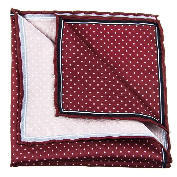 EM Men's Accessories poszetka bordowa groszki.jpg