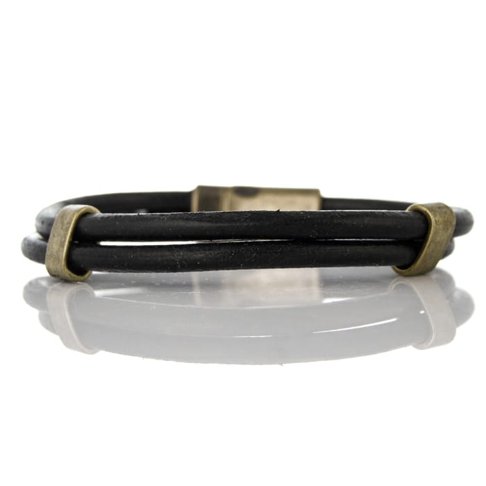 EM Men's Accessories bransoletka skórzana czarna.jpg