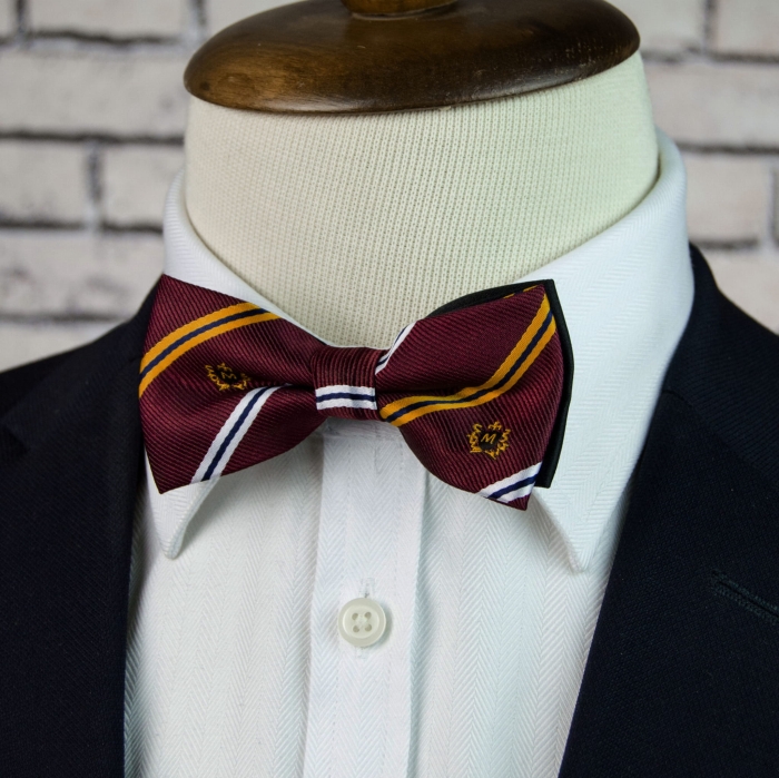 Mucha dziecięca junior bordowa herby