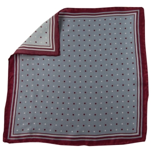 EM Men's Accessories poszetka jedwabna szara w kropki.jpg