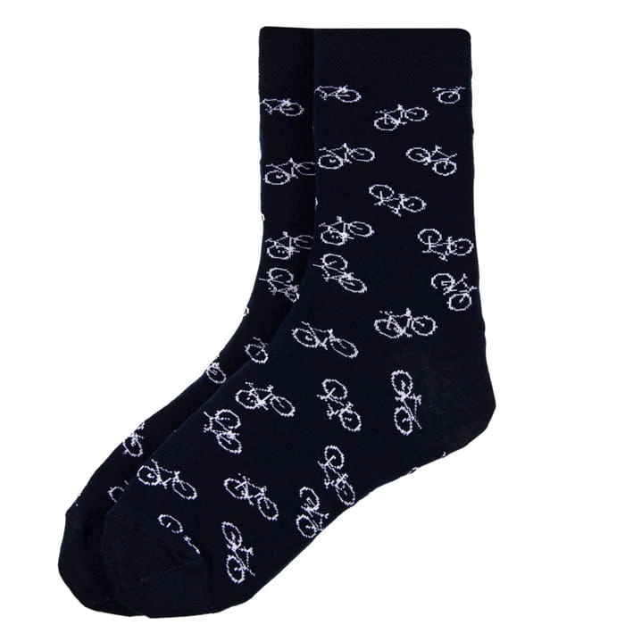 EM Men's Accessories skarpety bawełniane granatowe w rowery.jpg