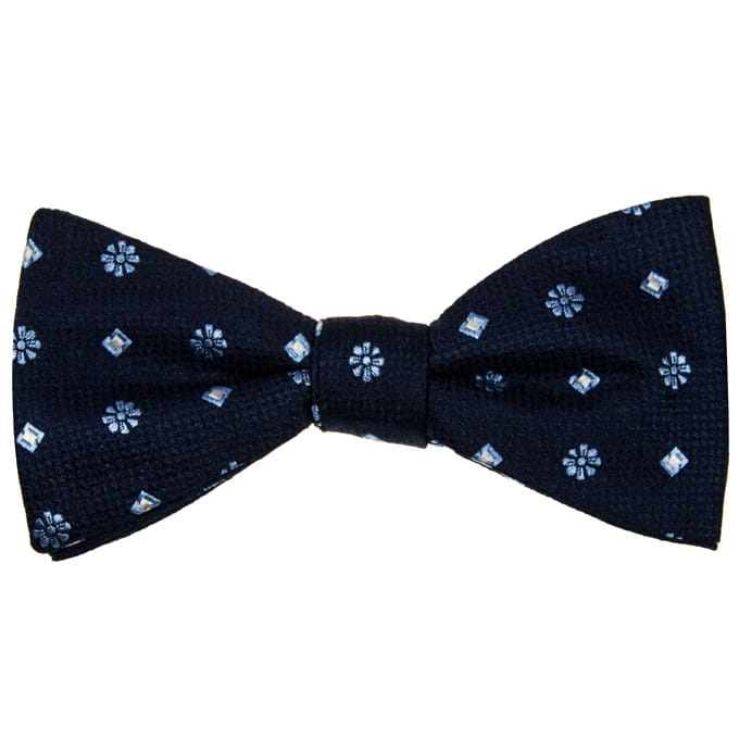 Mucha pre-tied wiązana granatowa