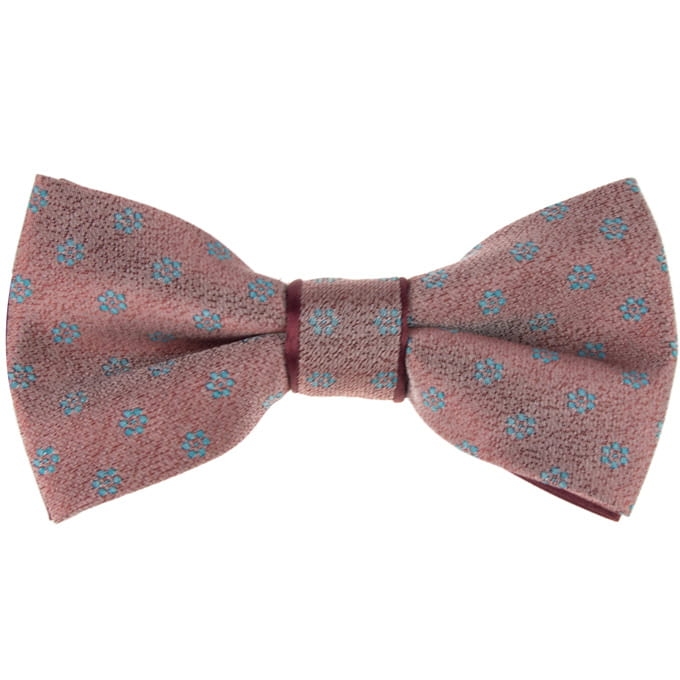 Mucha bordowa w kwiatki opalizująca