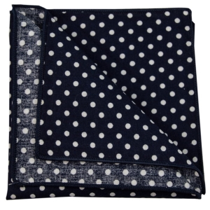 EM Men's Accessories poszetka bawełna granatowa grochy.jpg