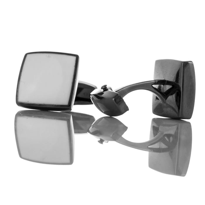 EM Men's Accessories spinki do mankietów kwadratowe czarno-białe.jpg