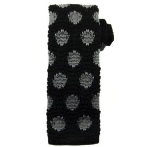 Knit czarny we wzory EM men's accessories