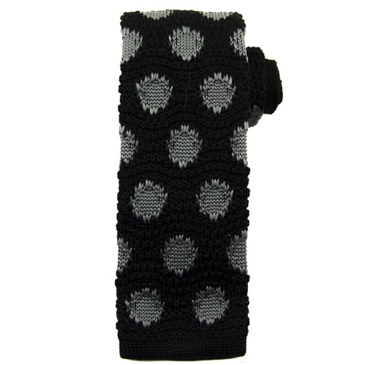 Knit czarny we wzory EM men's accessories