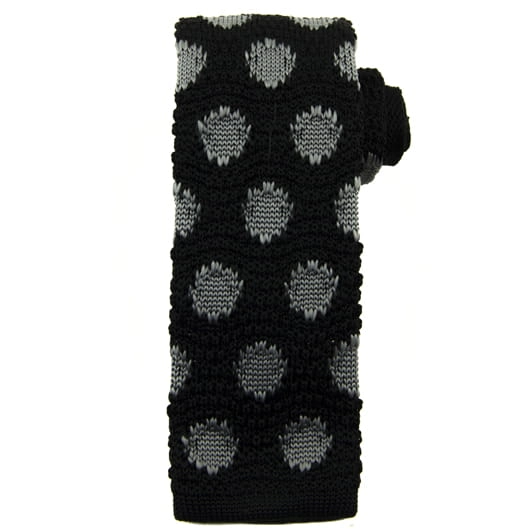 Knit czarny we wzory EM men's accessories
