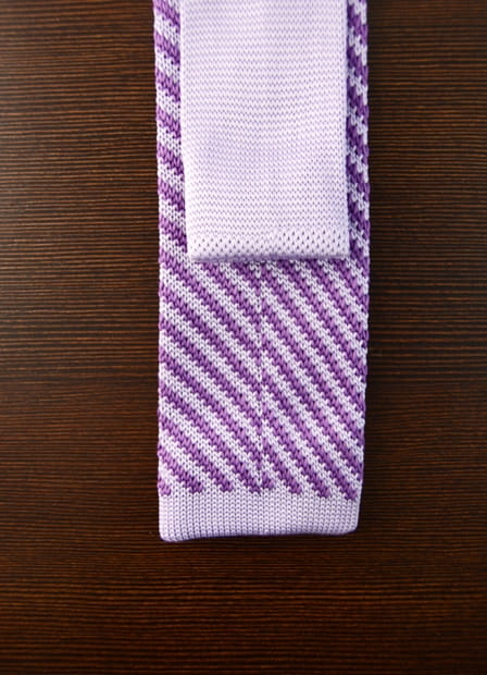 Knit fioletowy w paski