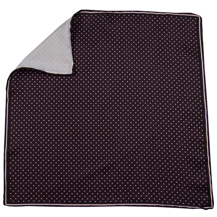 EM Men's Accessories poszetka jedwabna brązowa w kropki.jpg