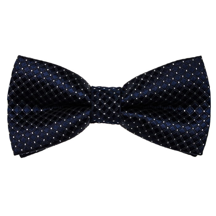 Mucha dziecięca junior granatowa groszki