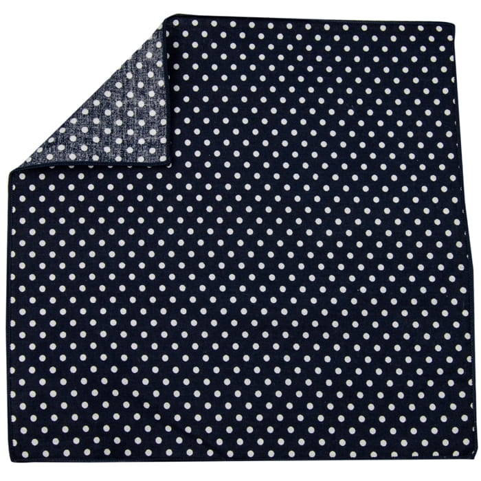 EM Men's Accessories poszetka bawełna granatowa grochy.jpg