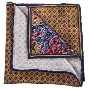 EM Men's Accessories poszetka modal-bawełna brązowa paisley.jpg