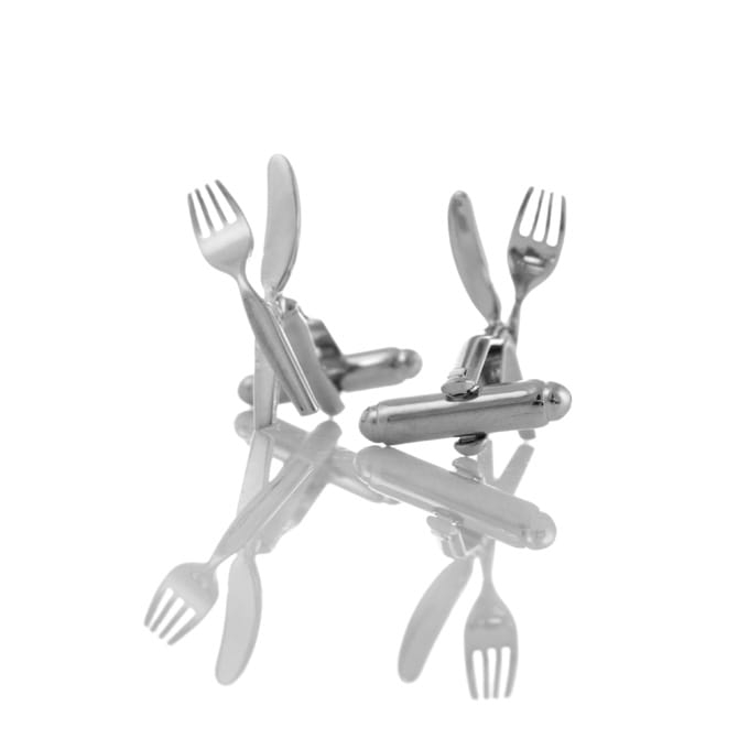 EM Men's Accessories spinki do mankietów srebrne nóż i widele.jpg