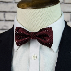 Mucha dziecięca junior bordowa faktura