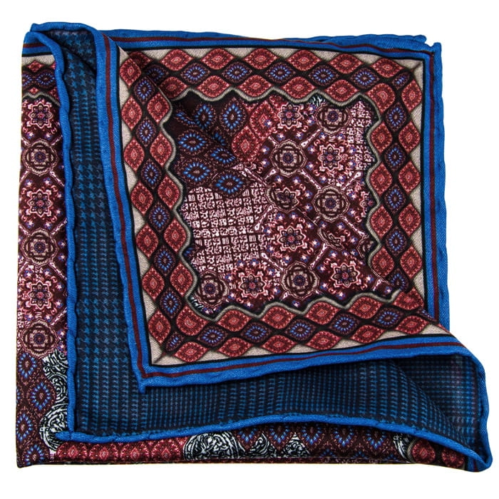 EM Men's Accessories poszetka dwustronna mikrofibra bordo.jpg