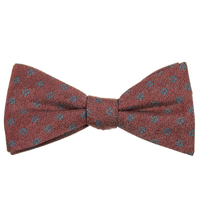 Mucha pre-tied wiązana bordowa