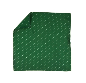 EM Men's Accessories poszetka zielona w białe kropki groszki.jpg