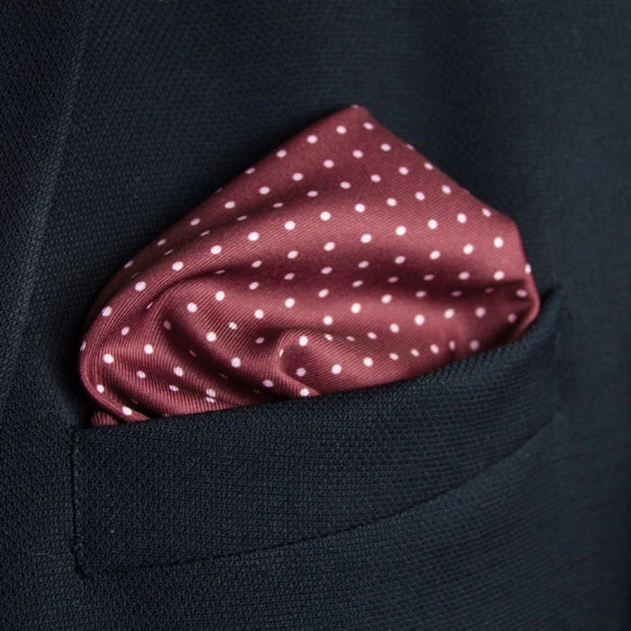 EM Men's Accessories poszetka bordowa groszki.jpg
