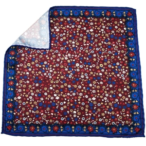 EM Men's Accessories poszetka bordowa kwiaty mikrofibra.jpg