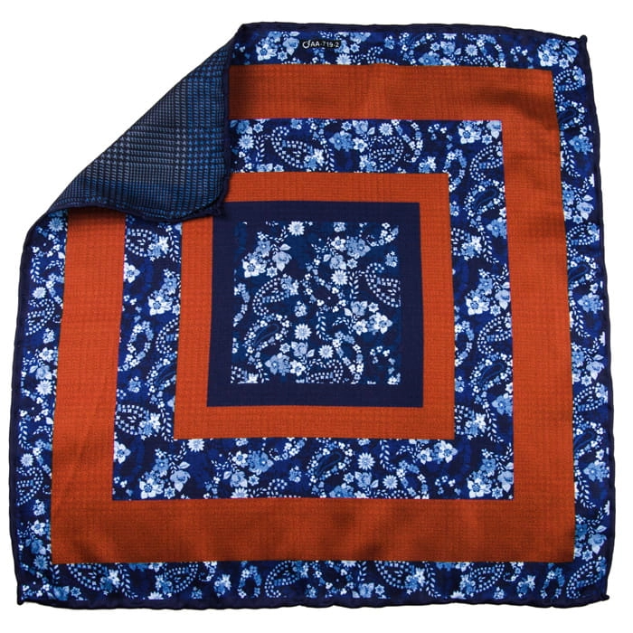 EM Men's Accessories poszetka dwustronna pomarańczowa mikrofibra.jpg
